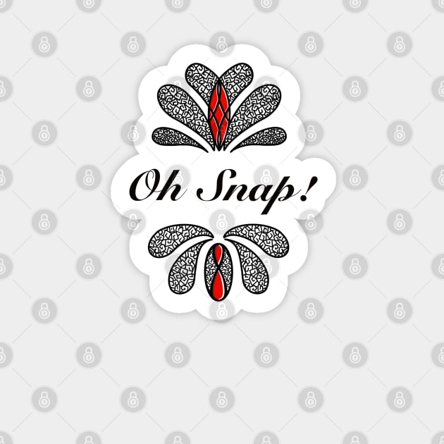 A simple and elegant, Oh Snap! Sticker by JaqiW